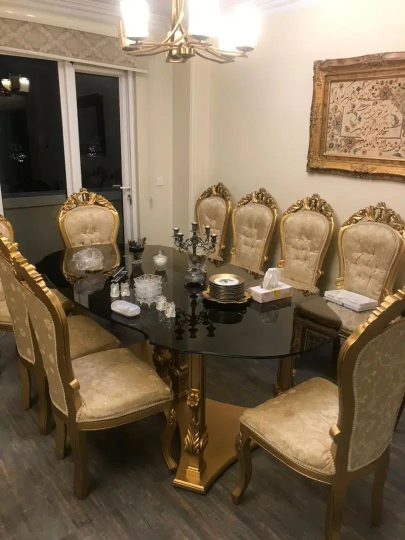 مبل استیل با ناهار خوری و سرویس خواب( مناسب ویلا )|مبلمان خانگی و میز عسلی|تهران, اوقاف|دیوار