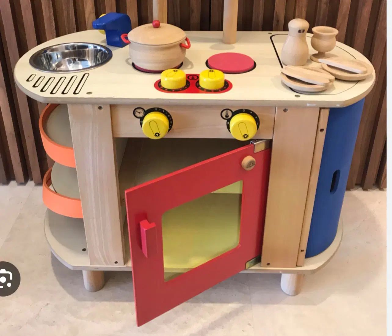 آشپزخانه چوبی برند wonderworld wooden|اسباب‌بازی بچه|تهران, جنت‌آباد جنوبی|دیوار