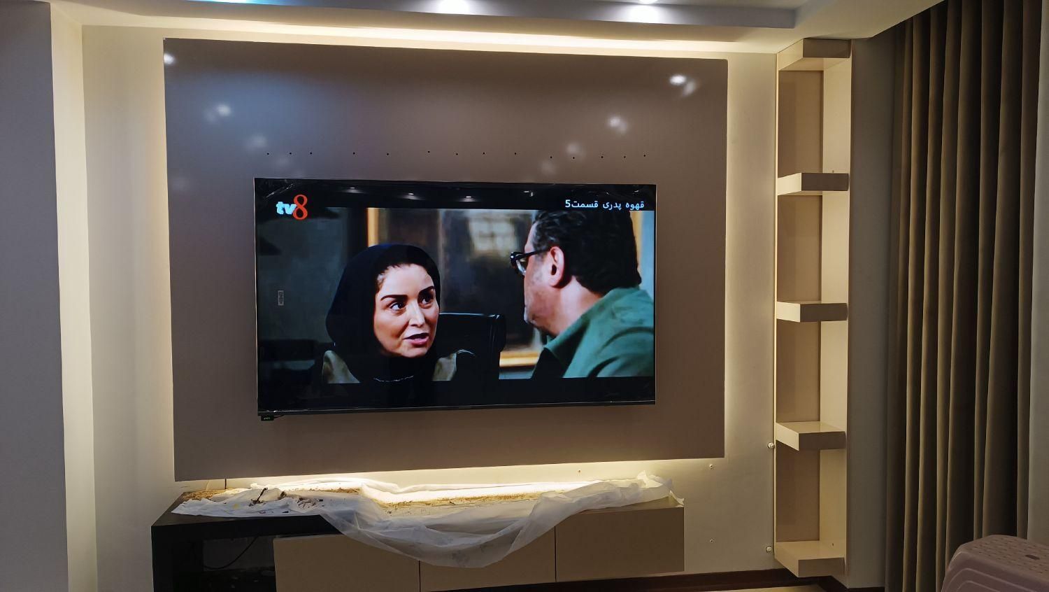 نصب تلوزیون به دیوار به همراه پایه|خدمات پیشه و مهارت|پاکدشت, پاکدشت (مامازند)|دیوار