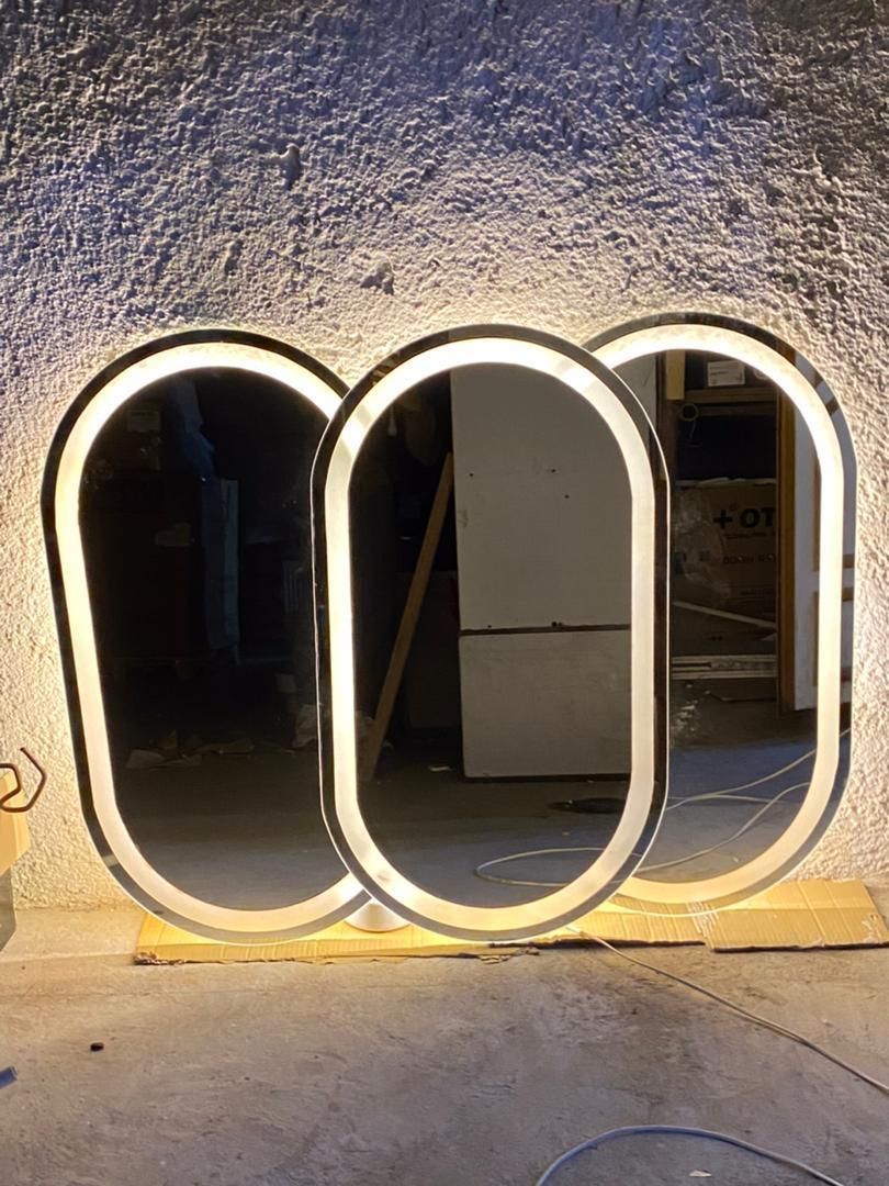 آینه بیضی بک لایت (50*100)|آینه|قائم‌شهر, |دیوار