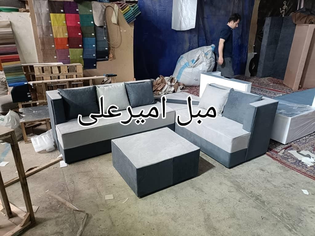 راحتی ال نیمست ۵نفره مبل|مبلمان خانگی و میز عسلی|تهران, شهرک شریفی|دیوار