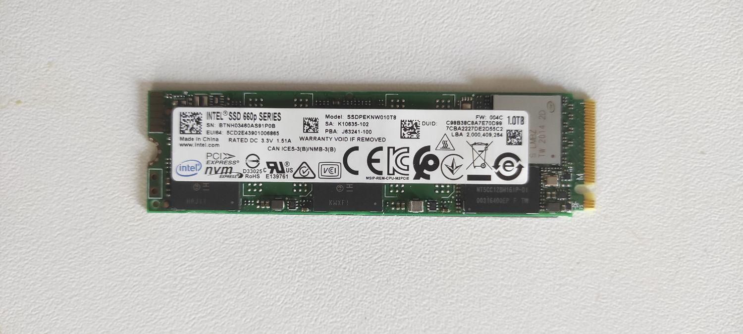 هارد داخلی اوریجینال لپ تاپ اینتل ۱ ترابایت NVME|قطعات و لوازم جانبی رایانه|تهران, مرزداران|دیوار