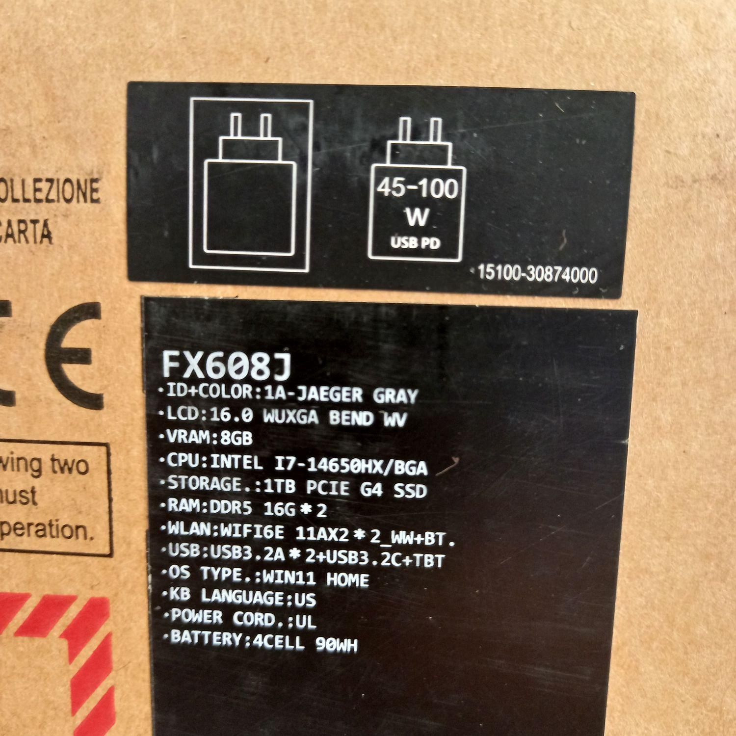 لپتاپ ایسوس ASUS TUF GAMING FX608JMR|رایانه همراه|شیراز, ملاصدرا|دیوار