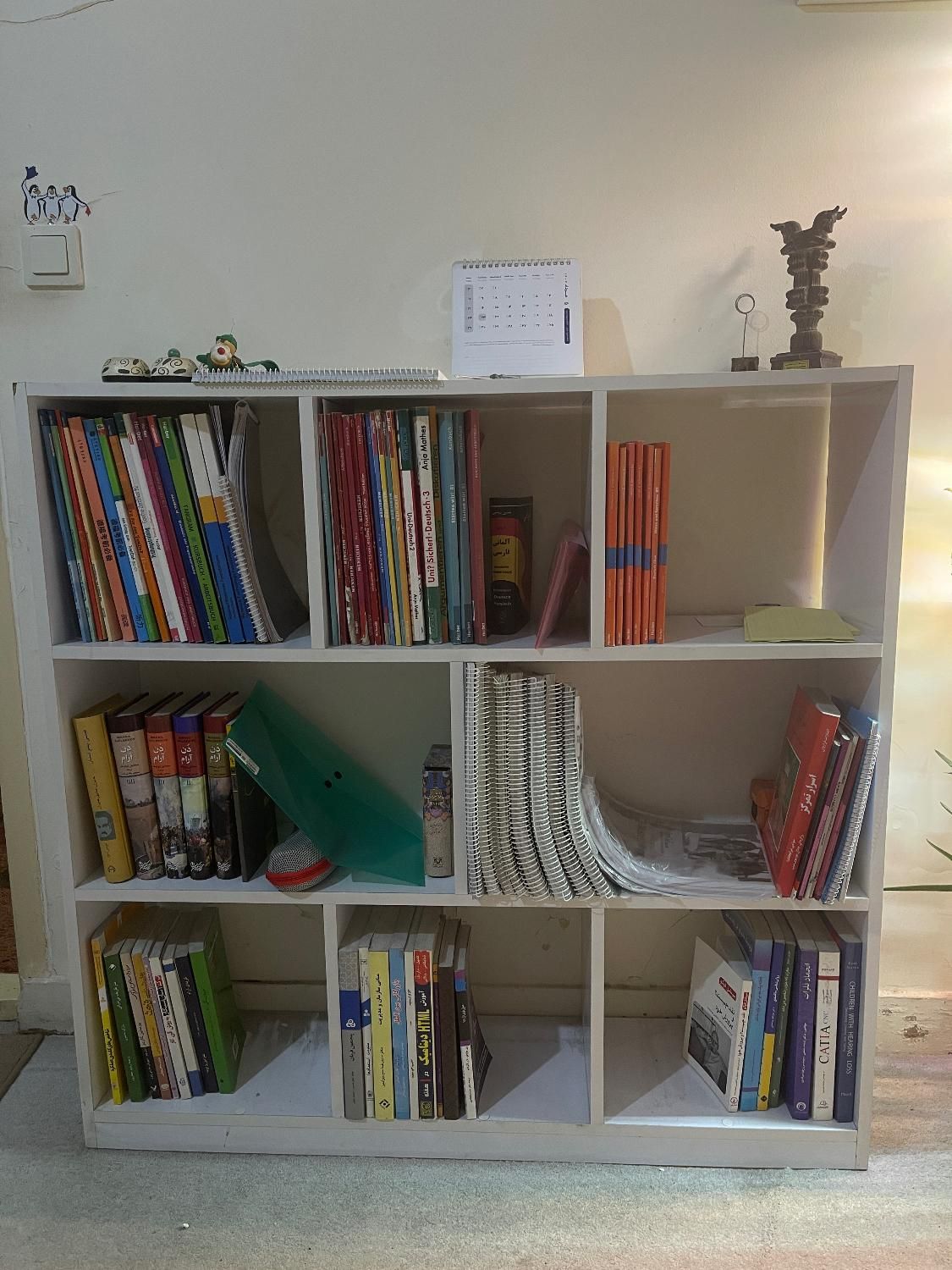 کتابخانه|کتابخانه، شلف، قفسه‌های دیواری|تهران, علم و صنعت|دیوار