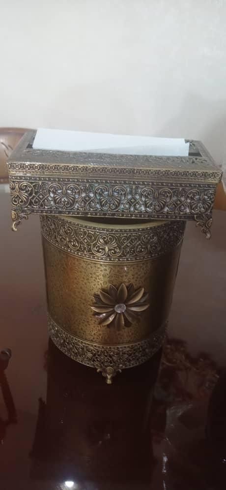 ست جای دستمال کاغذی وسطل|صنایع دستی و سایر لوازم تزئینی|تهران, تهران‌سر|دیوار
