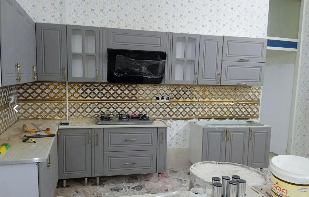 کابینت ایسان نئوکلاسیک طوسی کد (۲۸۲۸)|مصالح و تجهیزات ساختمان|یزد, |دیوار
