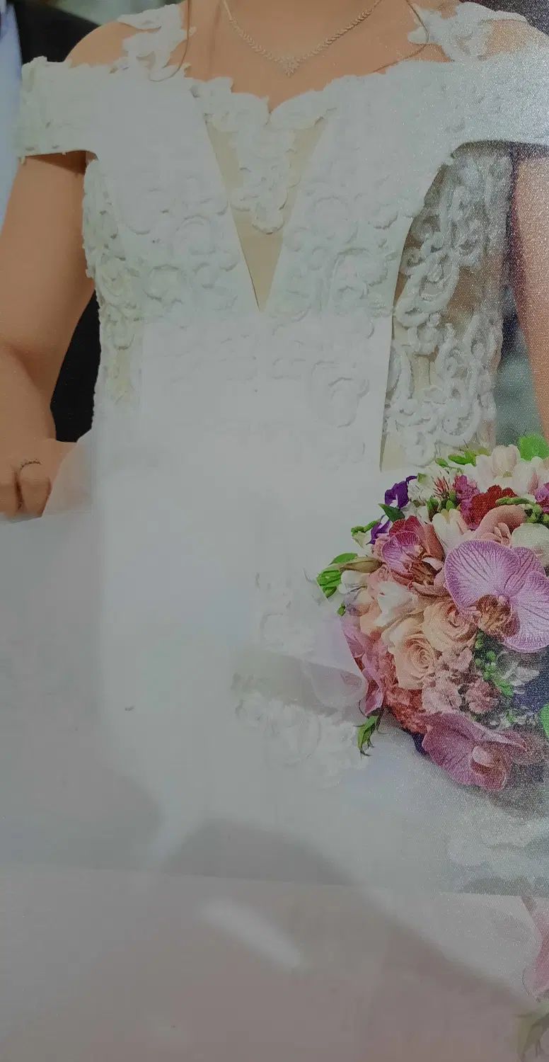 اجاره لباس عروس شیک و تمیز|لباس|رشت, معلم|دیوار
