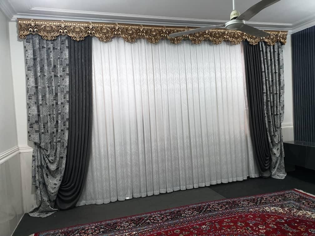پرده سرای مهراد (طراحی ـ دوخت ـ نصب  )|پرده، رانر، رومیزی|اهواز, کیانشهر|دیوار