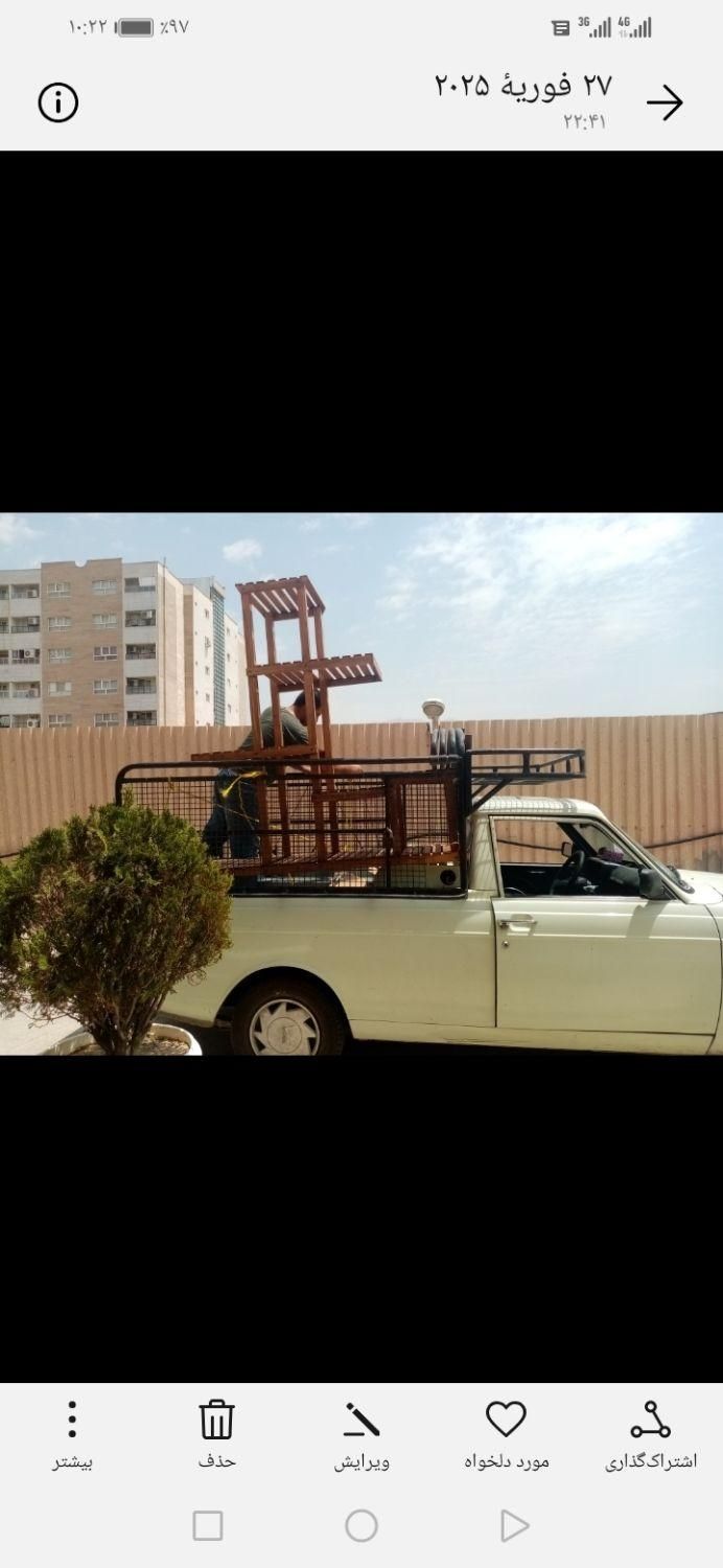 وانت بار کرایه ای (اجاره ای)(ساعتی توافقی)|خدمات حمل و نقل|شیراز, شهرک امیر کبیر|دیوار