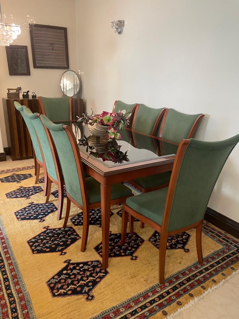 مبل ۹نفره+نهارخوری ۸ نفره+ ۴ عدد میز|مبلمان خانگی و میز عسلی|تهران, سعادت‌آباد|دیوار