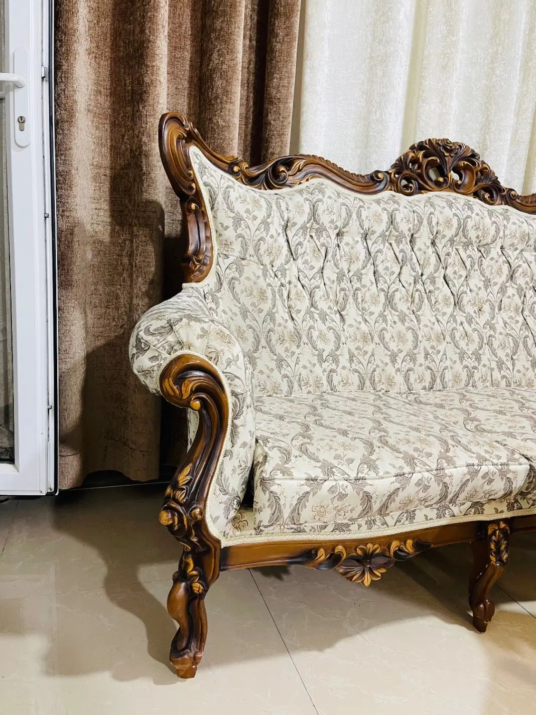مبل سلطنتی استیل چوب راش|مبلمان خانگی و میز عسلی|رشت, گلسار|دیوار