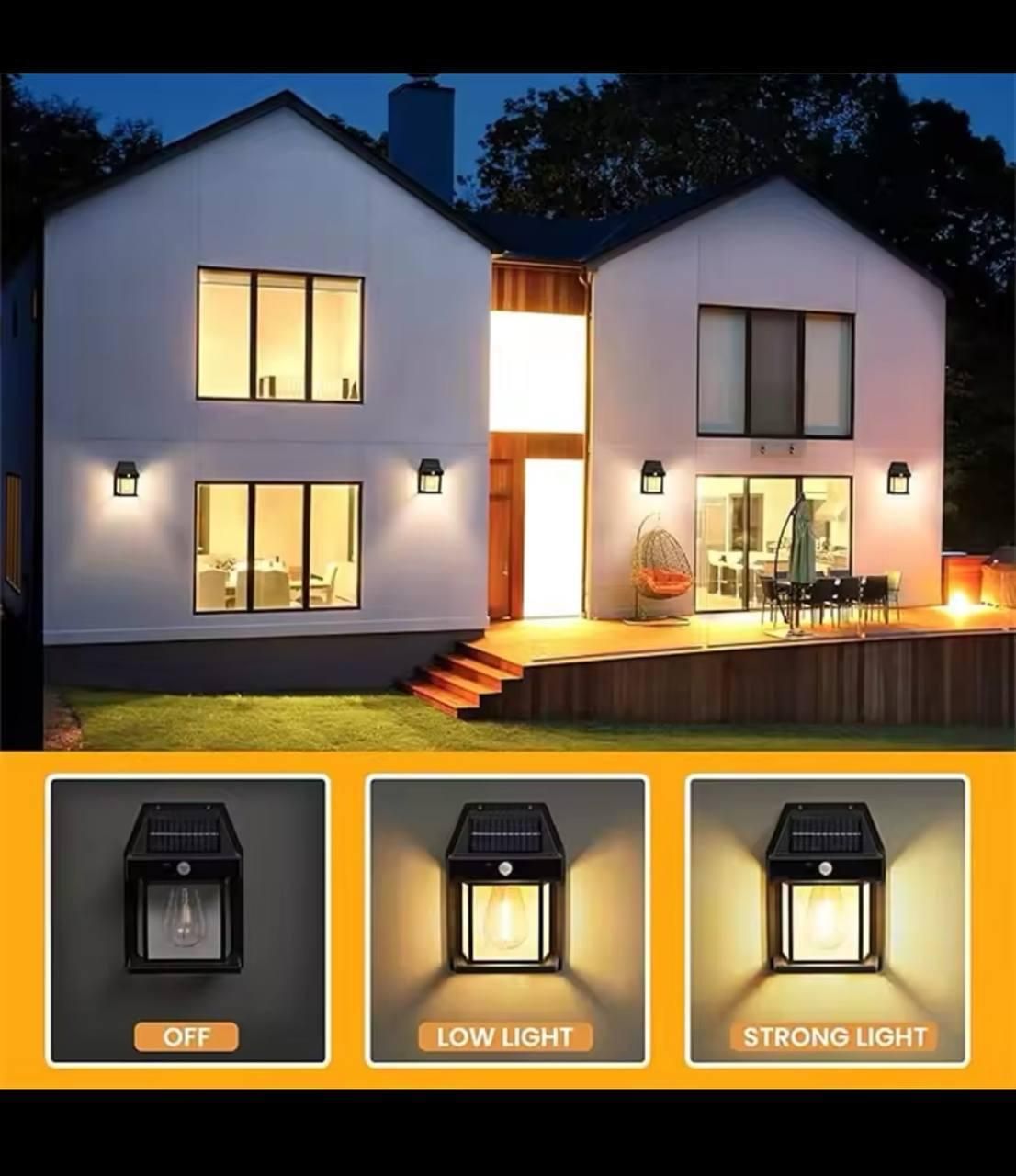 چراغ خورشیدی باغ و ویلا|لامپ و چراغ|بم, |دیوار