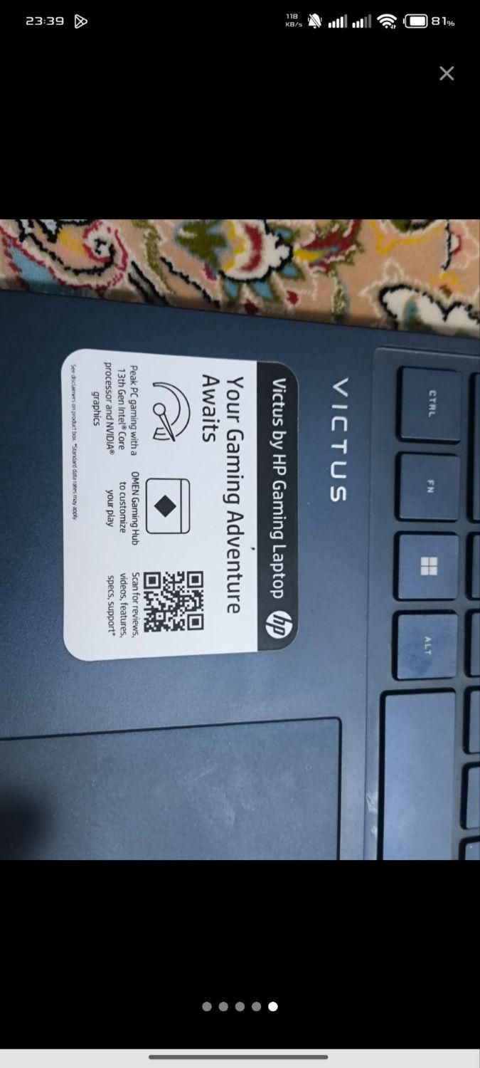 لپ تاپ hp ویکتوس 15|رایانه همراه|تهران, آرژانتین|دیوار