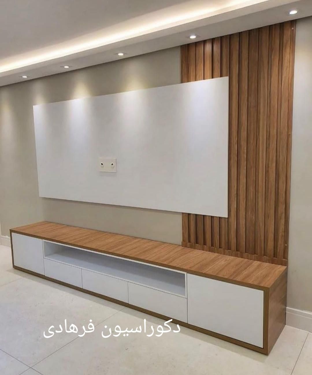 ساخت میزتلویزیون ، میز تی وی سفارشی وال(Tv wall)|میز تلویزیون|رشت, نظری|دیوار
