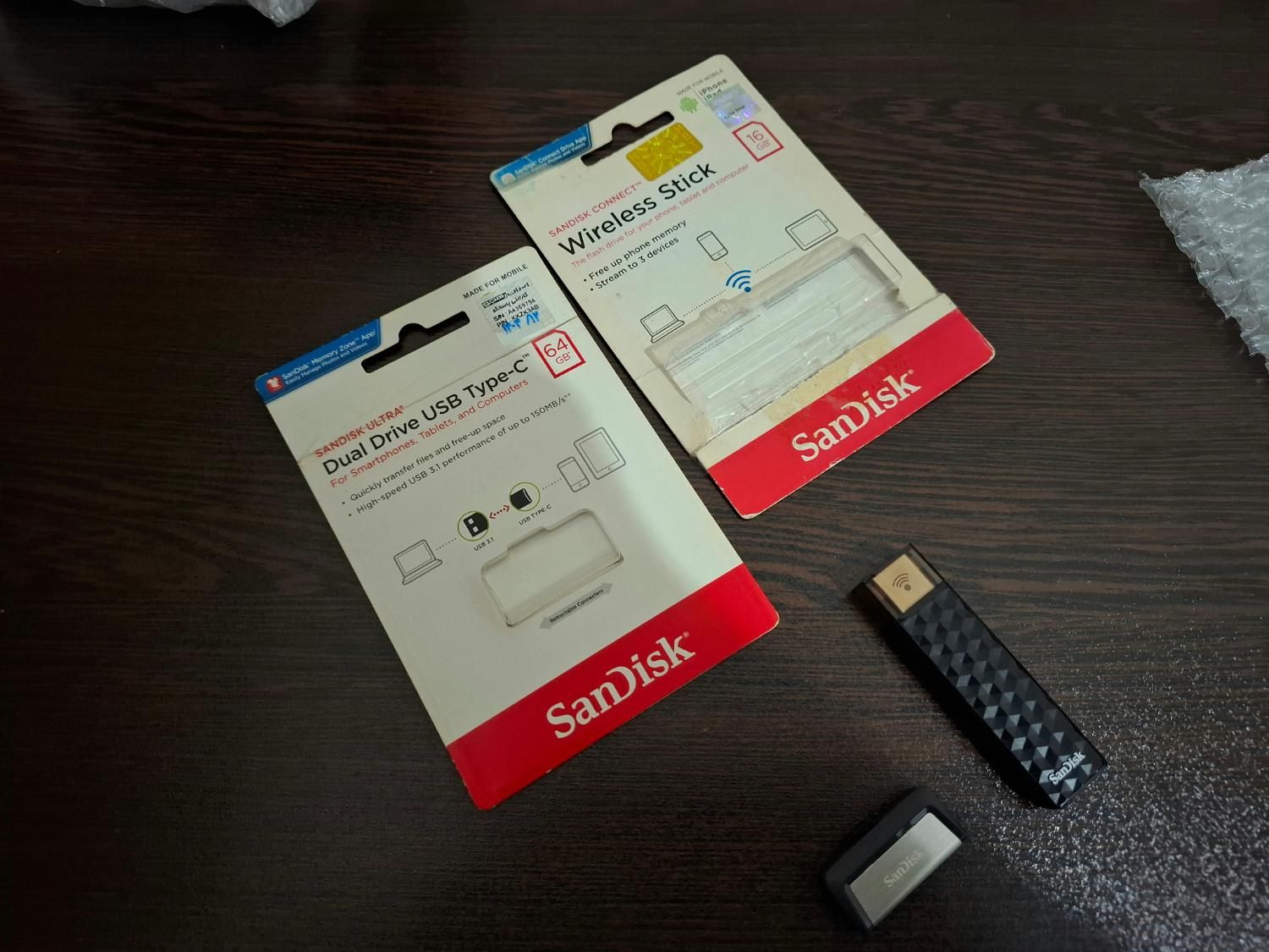 فلش Sandisk Type c و رم DDR3|قطعات و لوازم جانبی رایانه|تهران, هاشم‌آباد|دیوار
