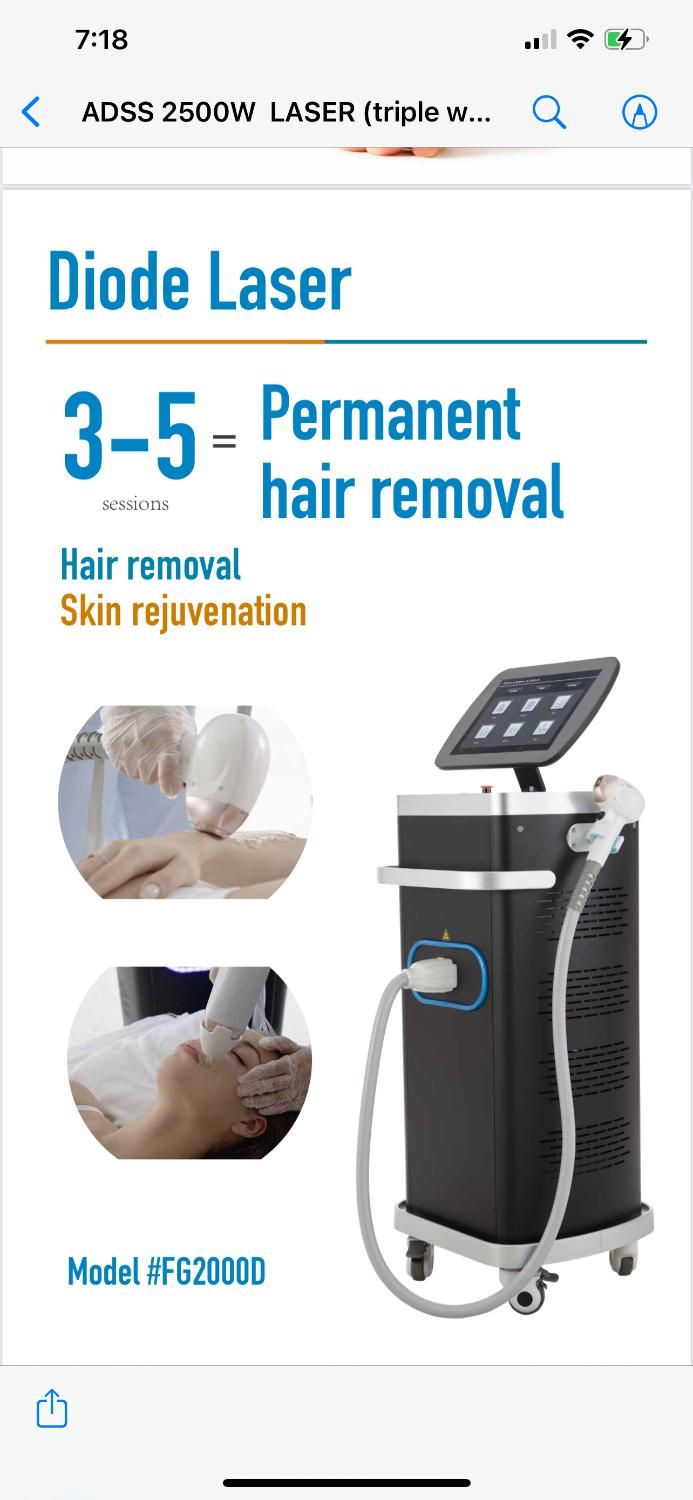 لیزر موهای زائد با دستگاه آلمانی 20%تخفیف|خدمات آرایشگری و زیبایی|سیرجان, |دیوار