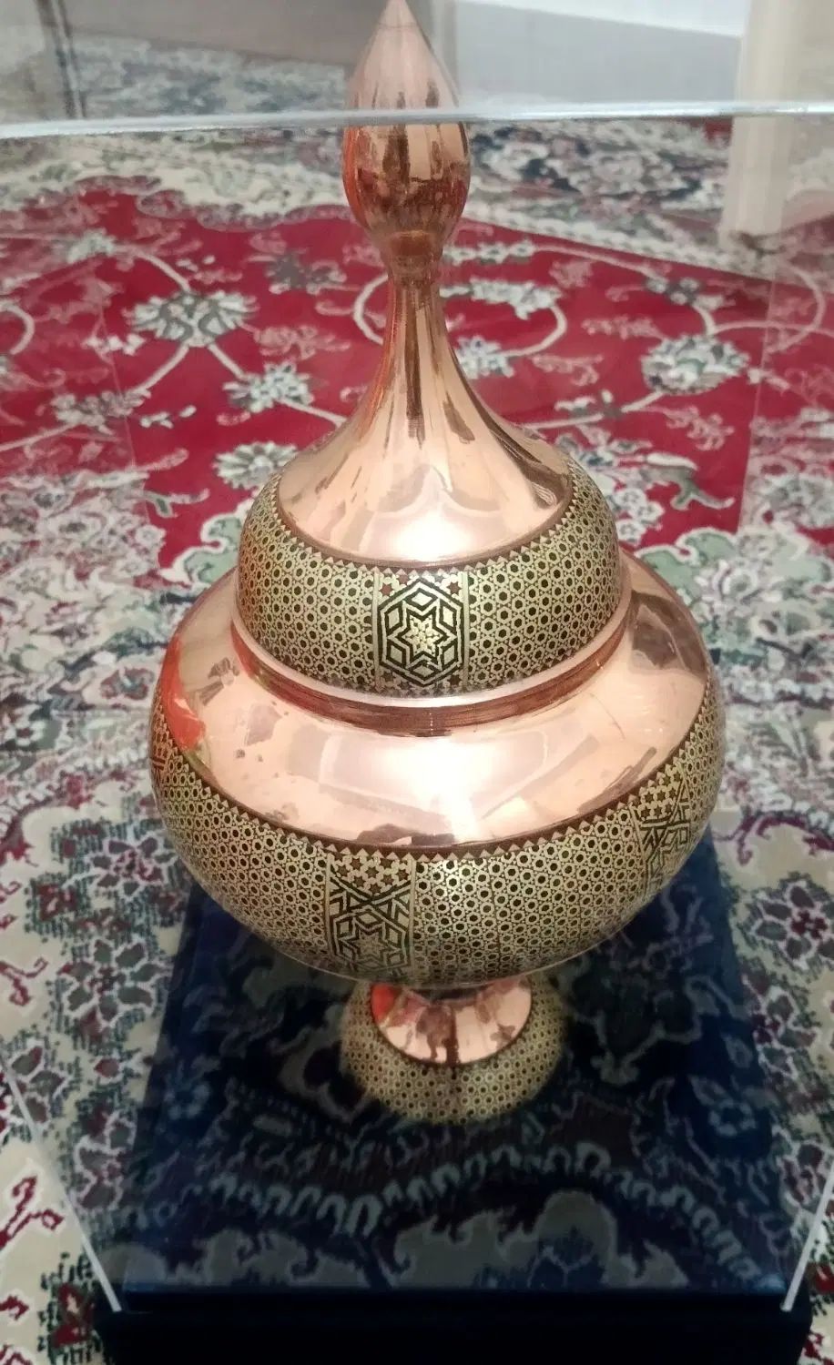شکلات خوری 35 سانت خاتم کاری استاد  ایوبی اصفهان|صنایع دستی و سایر لوازم تزئینی|تهران, خانی آباد نو شمالی|دیوار
