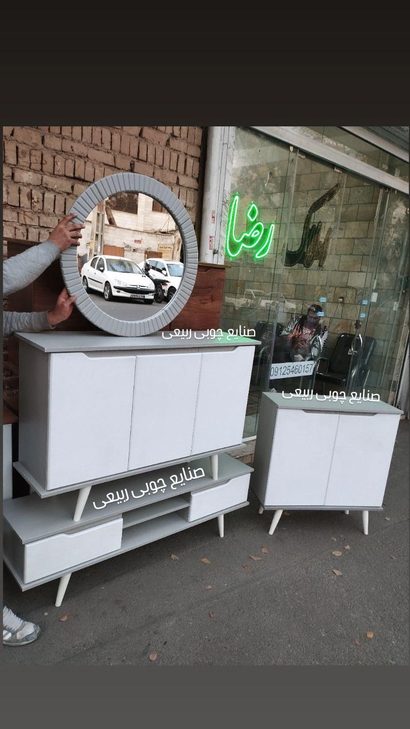 آینه کنسول/ جاکفشی/میز تی وی/ ست کامل مینیمال|بوفه، ویترین، کنسول|تهران, شهرک ولیعصر جنوبی|دیوار