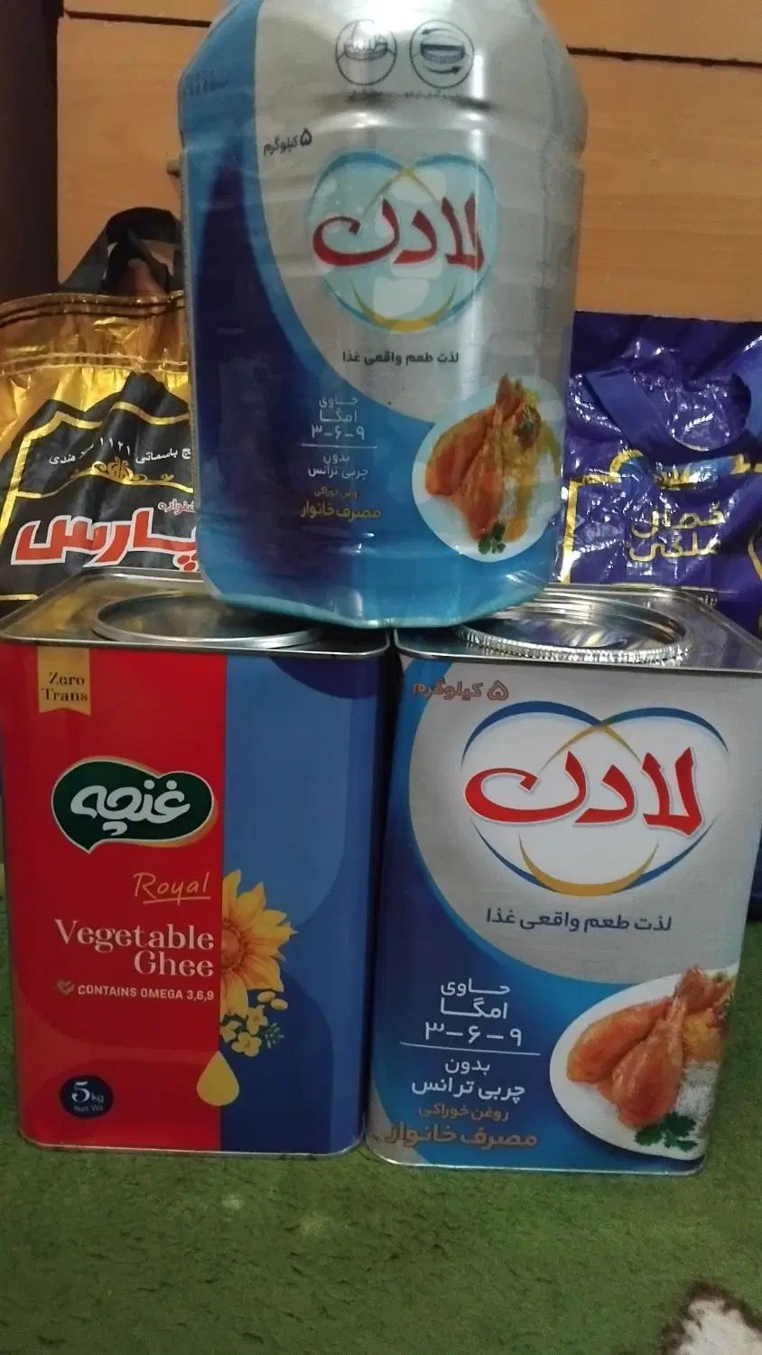 روغن ۵کیلویی برنج ۱۰کیلویی|خوردنی و آشامیدنی|مشهد, پنجتن|دیوار