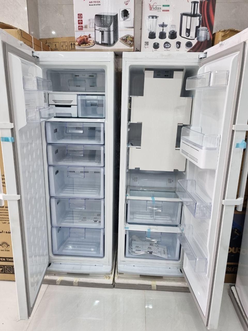 یخچال فریزر دوقلو‌ یخساران مدل مروارید یخساز|یخچال و فریزر|کرمانشاه, |دیوار