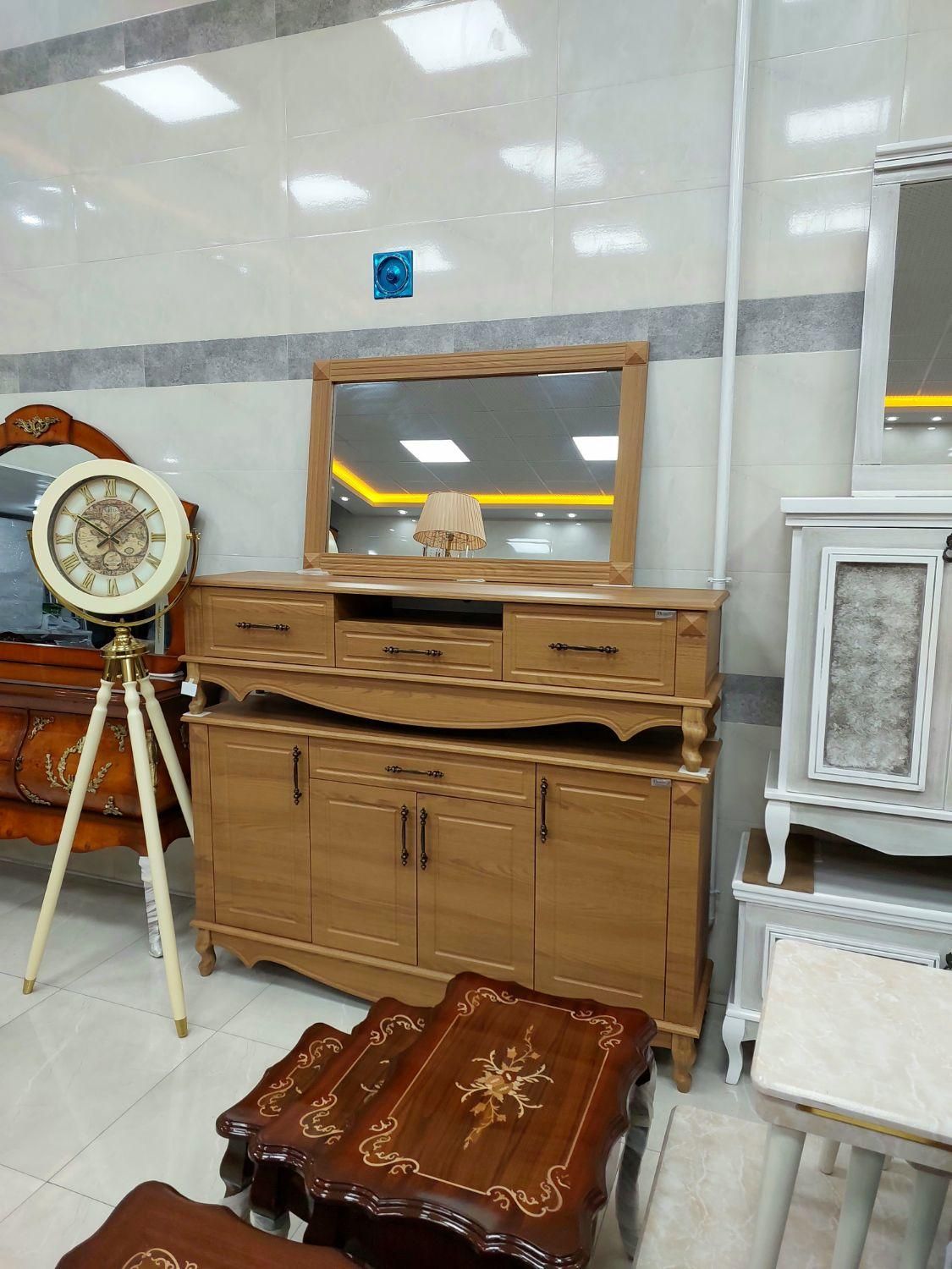 آینه‌کنسول.میزتلویزیون.جاکفشی(سه بعدی پایه چوبی)|بوفه، ویترین، کنسول|ارومیه, |دیوار