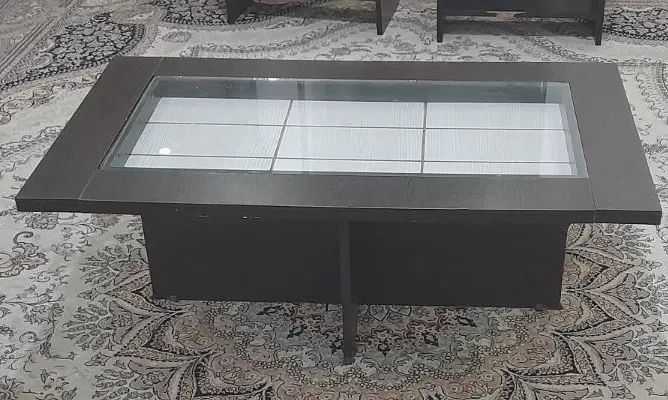 میز پذیرایی و ۴ عدد عسلی|مبلمان خانگی و میز عسلی|کرج, شهرک جهان‌نما|دیوار