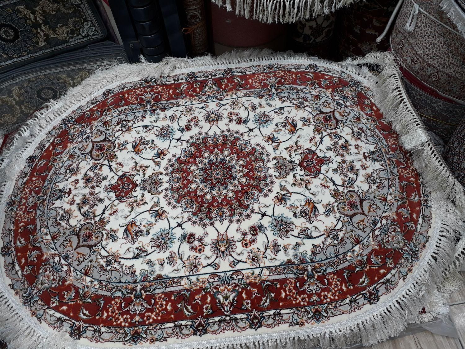 فرش بیضی ۷۰۰شانه اولیا سایز  ۱×۱/۵ متر|فرش|تبریز, |دیوار