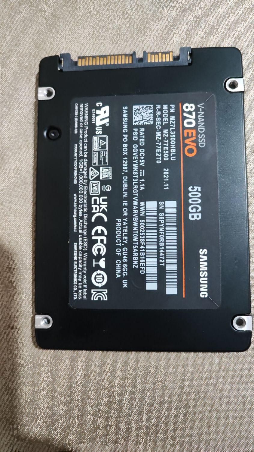 هارد 500 گیگ اس اس دی  SSD SAMSUNG EVO 870|قطعات و لوازم جانبی رایانه|ارومیه, |دیوار