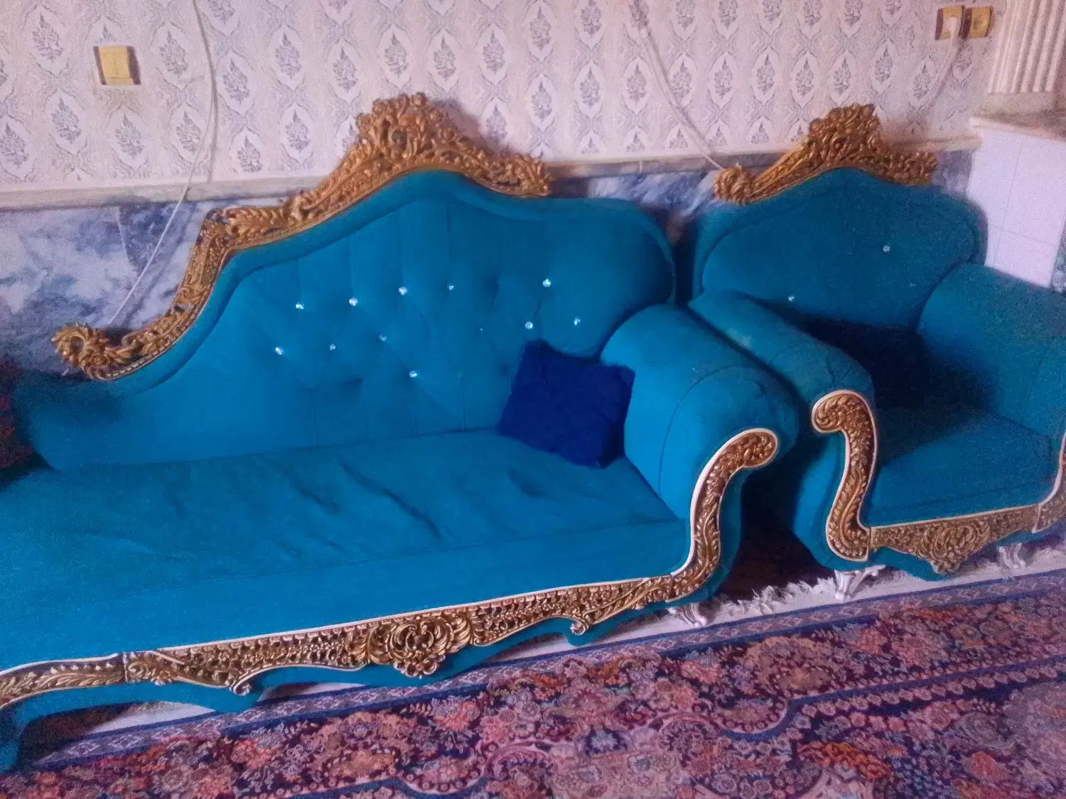 مبل شزلون 8نفره|مبلمان خانگی و میز عسلی|مشهد, مهدی آباد|دیوار