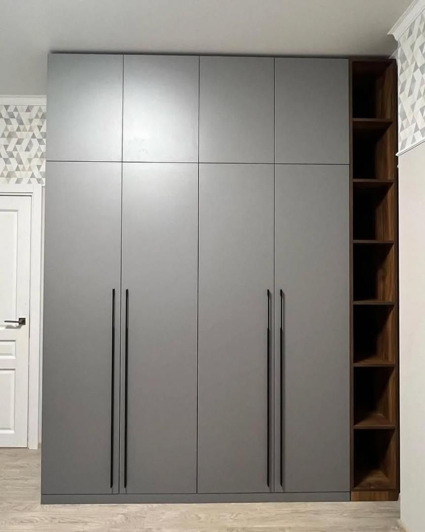 کمد دیواری مدرن طوسی|جاکفشی، کمد، دراور|خاوران, |دیوار