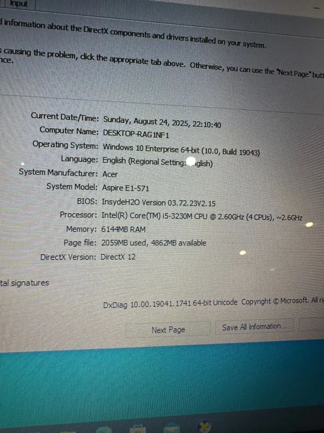لپ تاپ اسیر acer|رایانه همراه|تهران, شهرک خرازی|دیوار