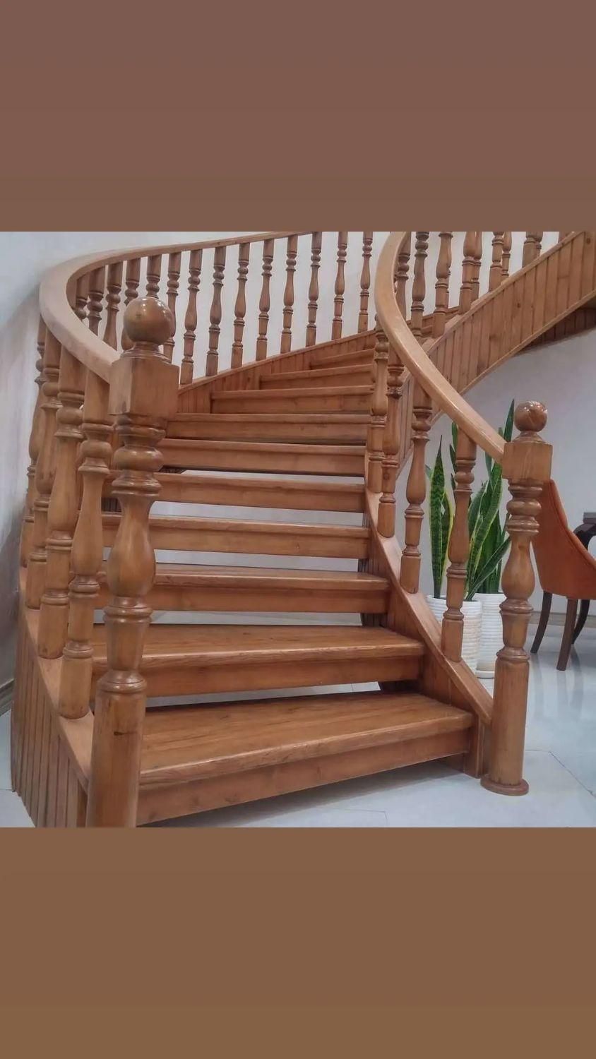 نرده چوبی پله چوبی|مصالح و تجهیزات ساختمان|نیشابور, هفده شهریور|دیوار