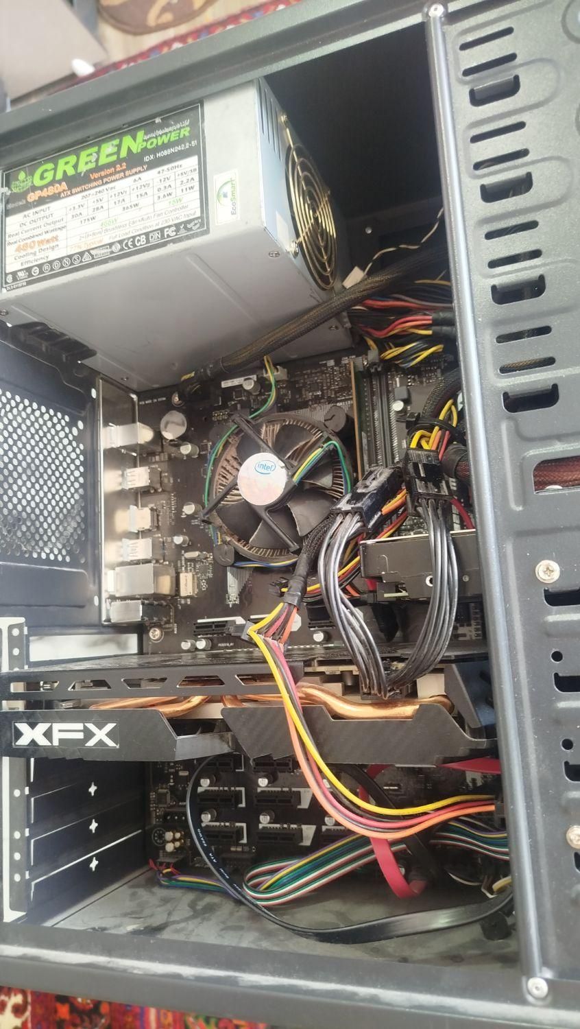 کیس گیمینگ با RX580 8GB و CPU i5-6600|رایانه رومیزی|مراغه, |دیوار