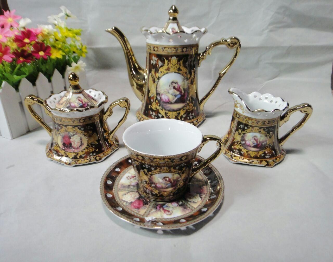 سرویس چایخوری عصرانه خوری وارداتی لمونژ قسطی|صنایع دستی و سایر لوازم تزئینی|مشهد, کوشش|دیوار