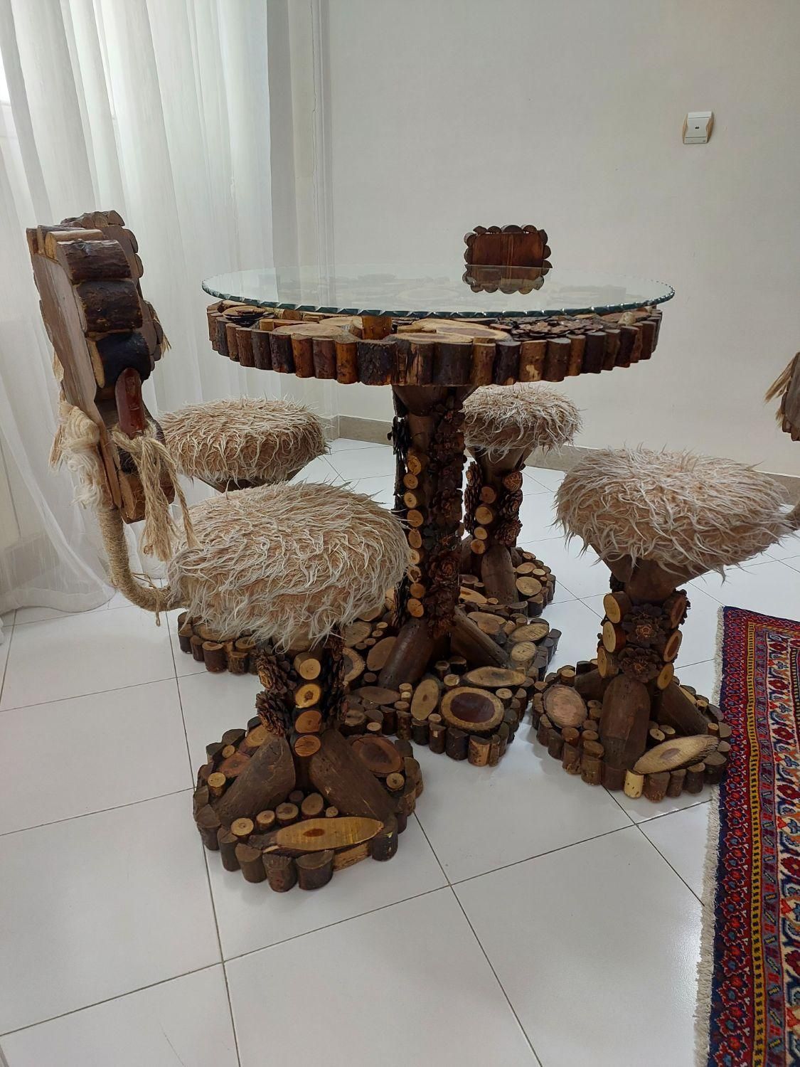 میز ناهارخوری ۴ نفره چوب اصلا|میز و صندلی غذاخوری|تهران, تهرانپارس شرقی|دیوار
