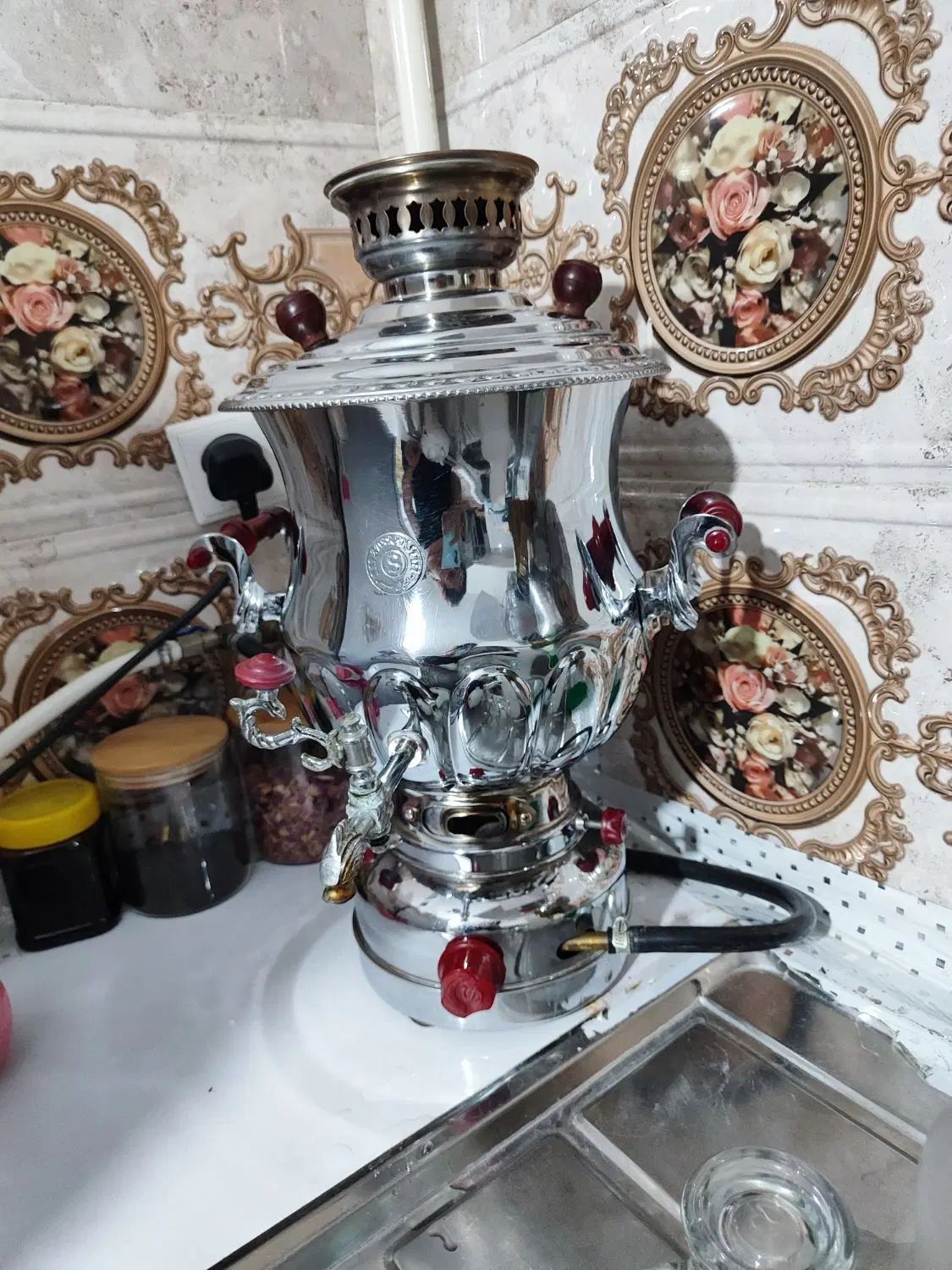 سماور ۸لیتر برادران سیفی  قیمت ۴۷۰۰تخفیف جزی داره|سماور، چای‌ساز، قهوه‌ساز|جوانرود, |دیوار