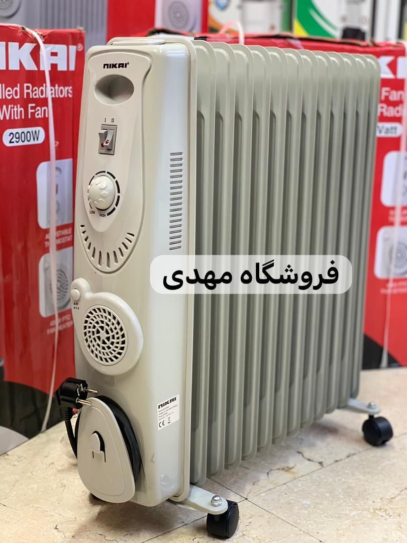 شوفاژ برقی فن دار 13پره نیکایی (رادیاتور برقی)|آبگرمکن، پکیج، شوفاژ|تهران, امین حضور|دیوار