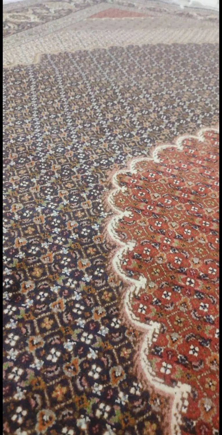 فرش ۱۲متری ماهی دستبافت ۴۰ رج  خوی، کم کارکرد|فرش|تبریز, |دیوار