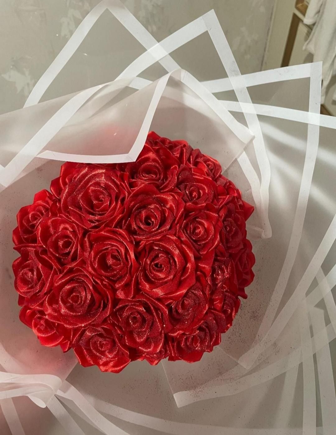 دسته گل روبانی و پروانه ای در هر رنگ|گل مصنوعی|اردبیل, |دیوار