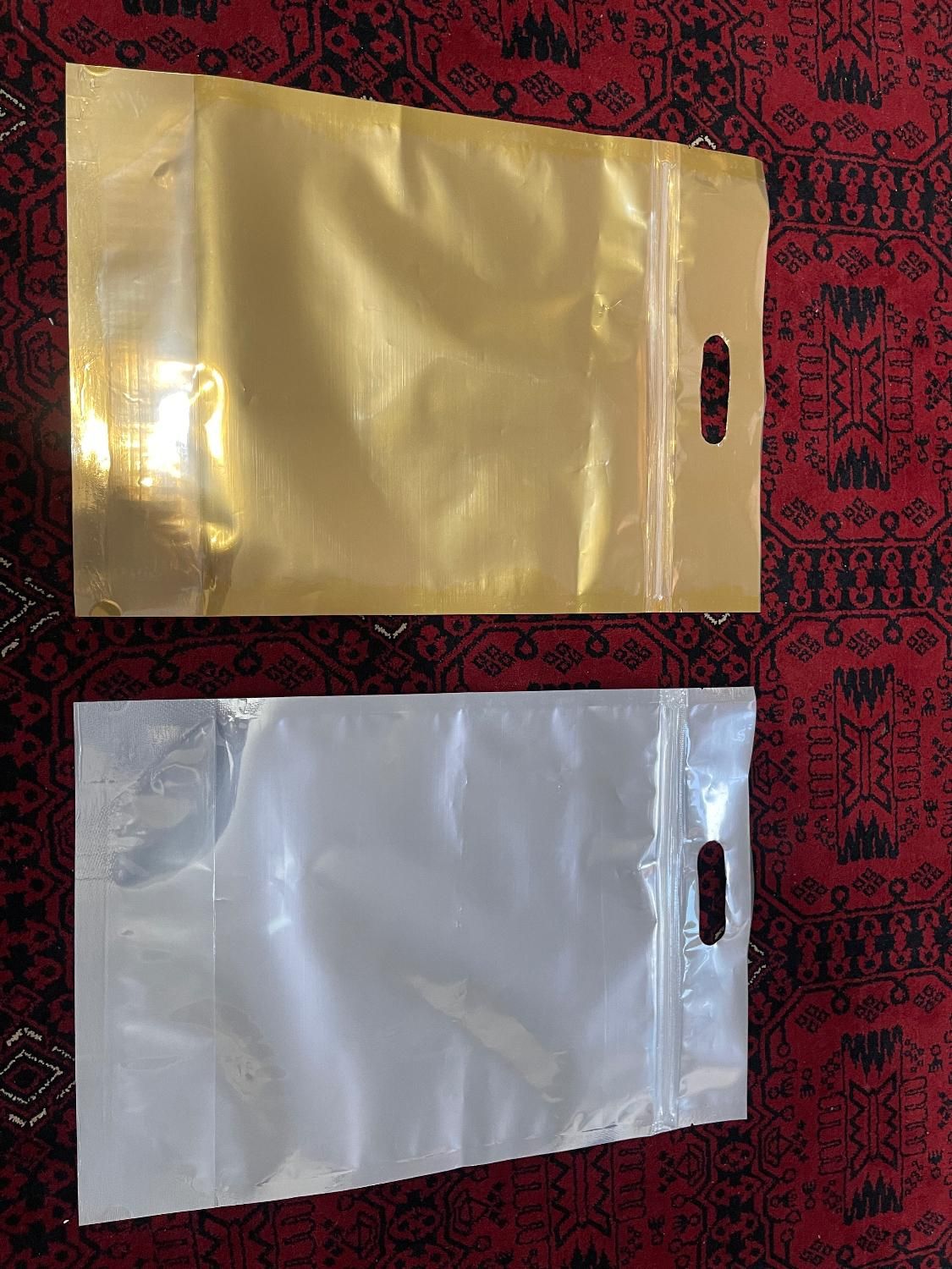 پاکت متالایز زیپ دار|ظروف نگهدارنده، پلاستیکی، یک‌بارمصرف|اصفهان, شیخ اشراق|دیوار