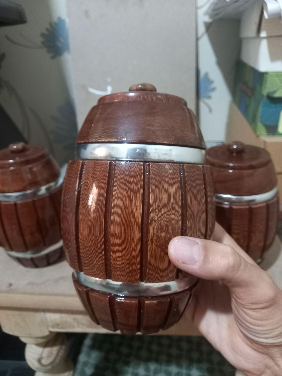 ماگ چوبی مخصوص جای قهوه و شکر و ادویه جات|ظروف نگهدارنده، پلاستیکی، یک‌بارمصرف|تهران, بریانک|دیوار