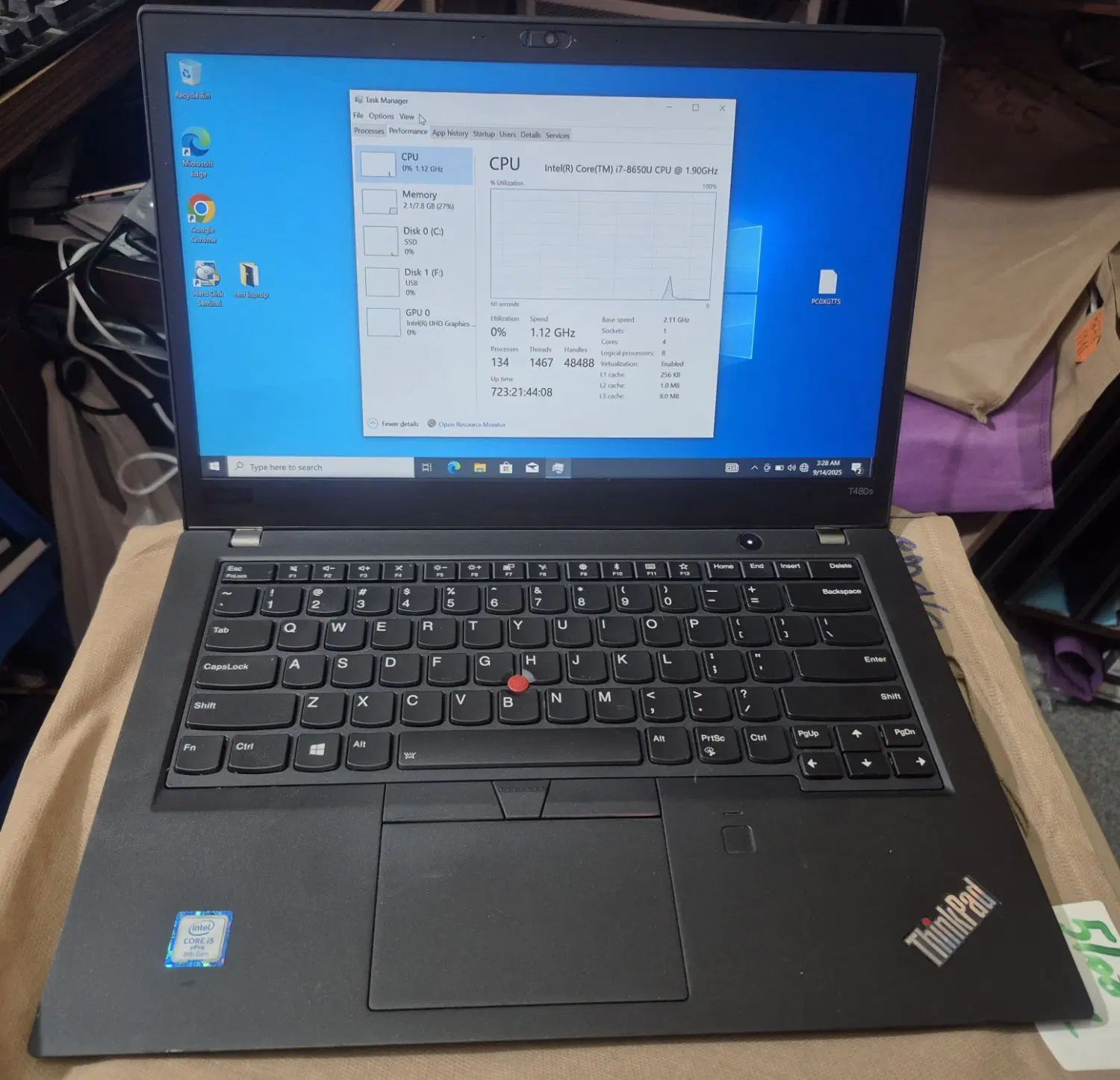 لپ تاپ لنوو T480s نسل۸ i7|رایانه همراه|مشهد, سراب|دیوار