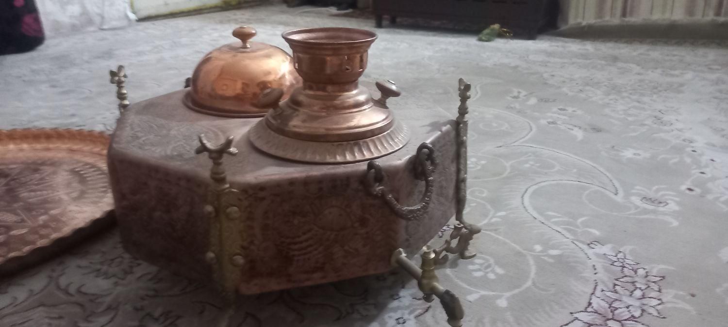 یک عدد سماور منقلی زغالی قدیمی|کلکسیون اشیاء عتیقه|خمینی‌شهر, |دیوار