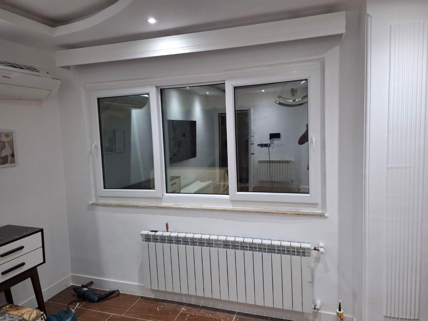 درب پنجره دوجداره upvc یو پی ویسی|مصالح و تجهیزات ساختمان|رشت, تازه آباد|دیوار