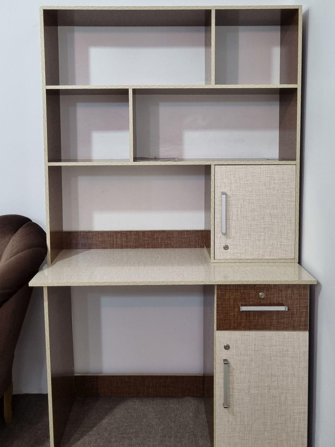 کتابخانه میز تحریر|کتابخانه، شلف، قفسه‌های دیواری|لوشان, |دیوار