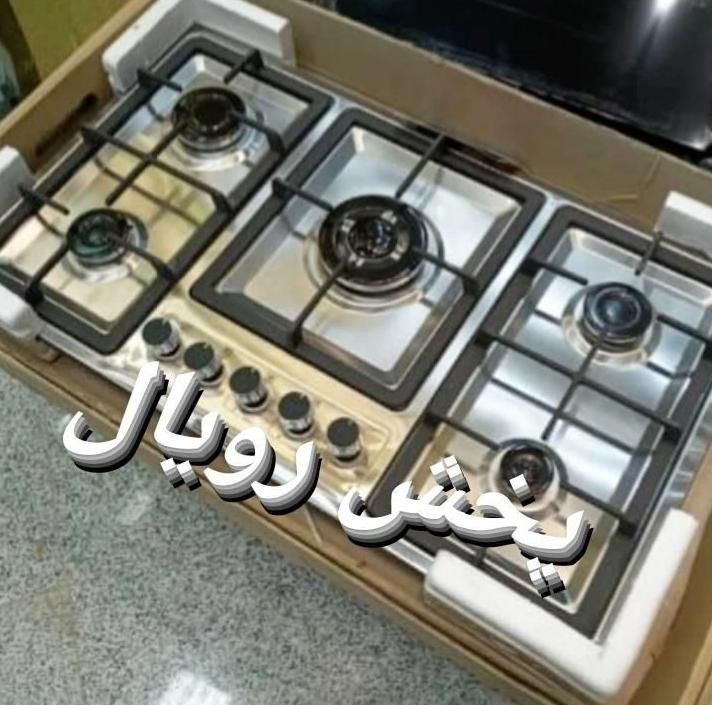 اجاق گاز رومیزی استیلm Boosh توکار صفحه ای 5شعله|اجاق گاز و لوازم برقی پخت‌وپز|تهران, استاد معین|دیوار