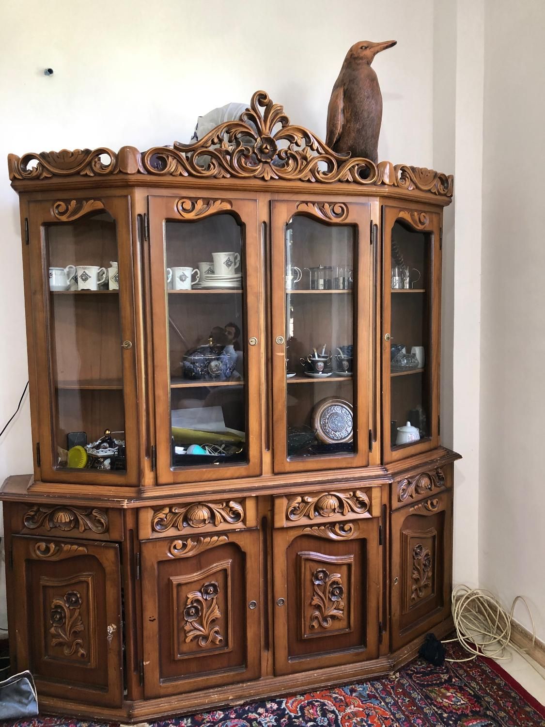 بوفه تمام چوب جنس عالی|بوفه، ویترین، کنسول|نیر (اردبیل), |دیوار