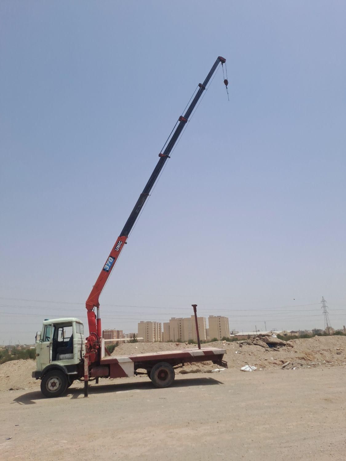 جرثقیل خاور۱۷متری تیرچه کانکس نصب کولر و تابلو|خدمات حمل و نقل|یزد, |دیوار