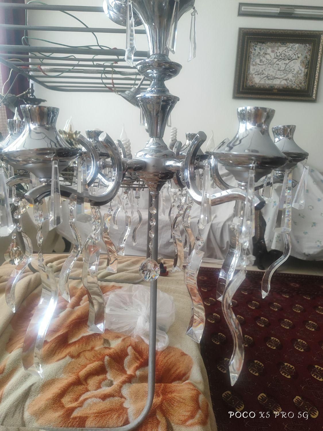 لوستر کریستالی|لوستر و چراغ آویز|اصفهان, شیخ طوسی|دیوار