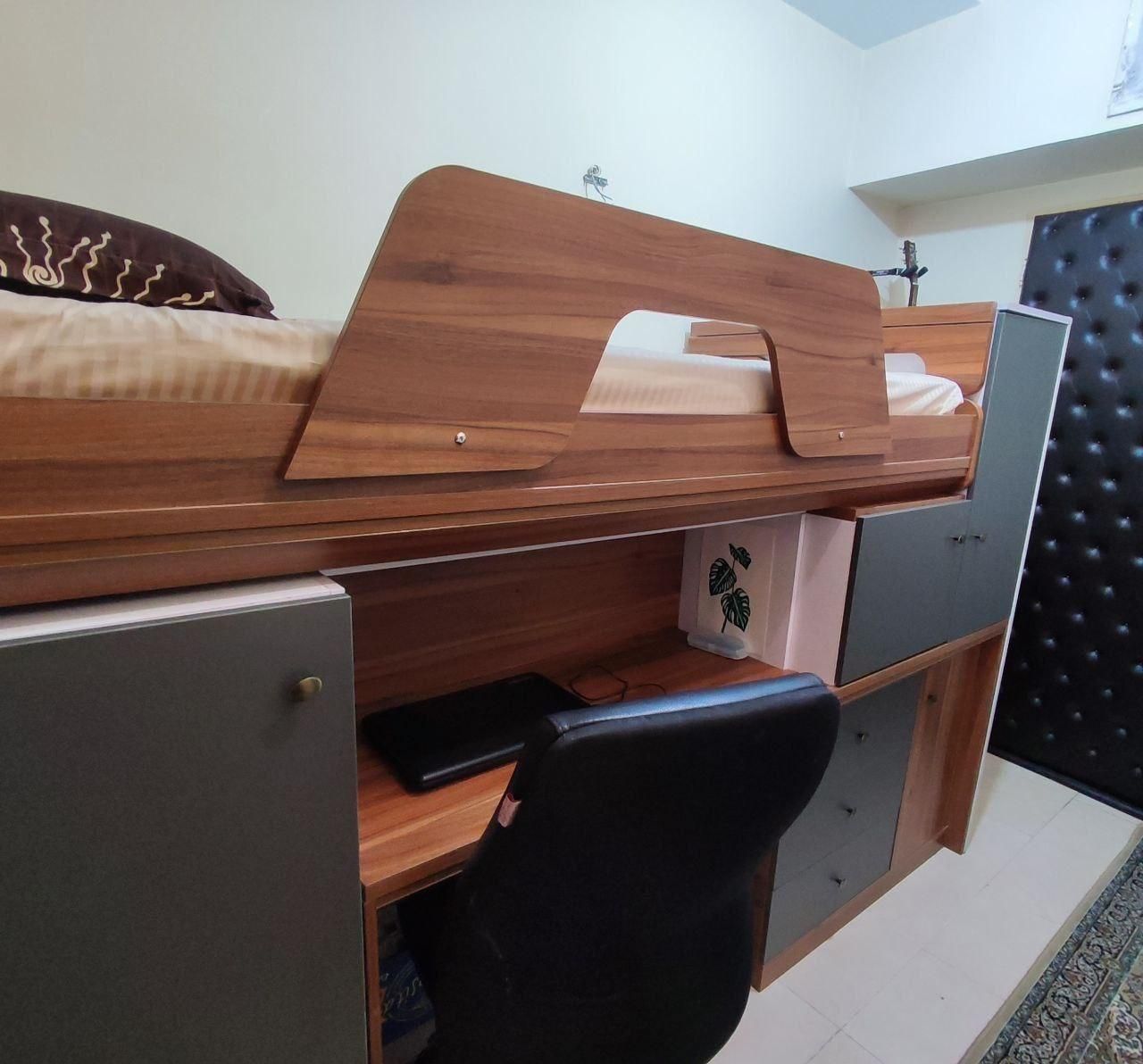 تخت دوطبقه تک نفره کمجا مدل آوا|تخت و سرویس خواب|تهران, میدان ولیعصر|دیوار